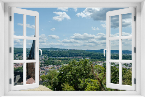 Fototapeta Naklejka Na Ścianę Okno 3D - view of the town in Hessen, Germany