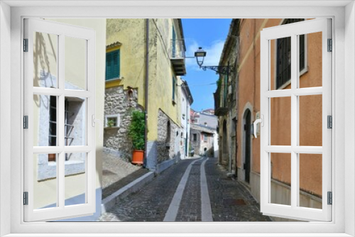 Fototapeta Naklejka Na Ścianę Okno 3D - The village of Nusco in Campania, Italy.