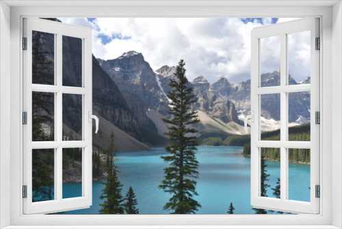 Fototapeta Naklejka Na Ścianę Okno 3D - moraine lake - north america