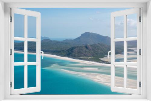 Fototapeta Naklejka Na Ścianę Okno 3D - view from the helicopter, Whitehaven beach Queensland Australia
