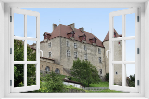 Fototapeta Naklejka Na Ścianę Okno 3D - Château de Gruyères