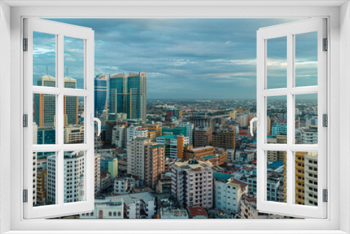 Fototapeta Naklejka Na Ścianę Okno 3D - Aerial view of Dar Es Salaam city in Tanzania