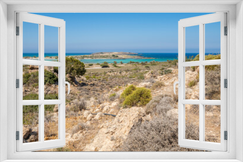 Fototapeta Naklejka Na Ścianę Okno 3D - Beautiful view of shore, Elafonissi beach, Kissamos, Crete, Greece