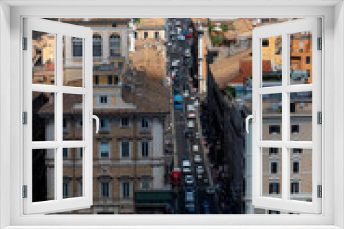 Fototapeta Naklejka Na Ścianę Okno 3D - beauitful cityscape of rome italy, Rome is the capital city of Italy. It is also the capital of the Lazio region, the centre of the Metropolitan City of Rome, and a special comune named Comune di Roma