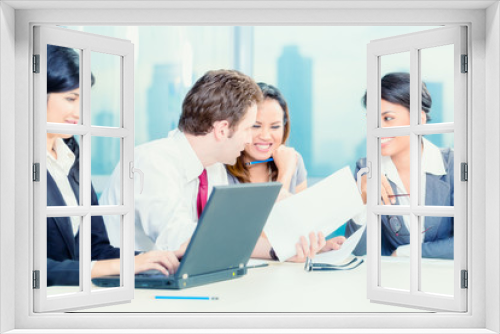 Asian Businesspeople having meeting in office