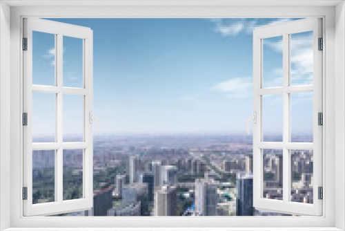 Fototapeta Naklejka Na Ścianę Okno 3D - Aerial Shouguang City Modern Building
