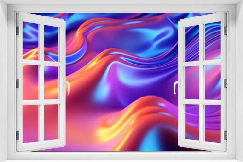 Abstract background, tunnel of glowing arcs,Ai generative