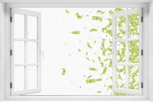 Fototapeta Naklejka Na Ścianę Okno 3D - Flow Cash Vector Transparent Background. Business