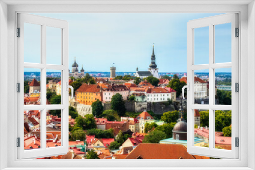 View of Toompea in the Famous Old City of Tallinn, Estonia, as Seen from the Tower of St Olaf’s Church