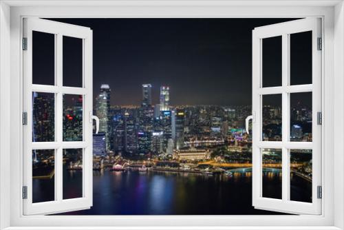 Fototapeta Naklejka Na Ścianę Okno 3D - Singapore view on the city from above