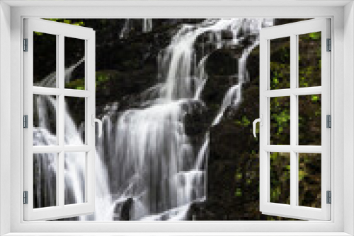 Fototapeta Naklejka Na Ścianę Okno 3D - Waterfall in the forest 11