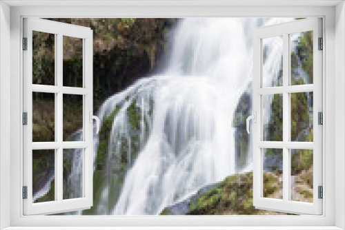 Fototapeta Naklejka Na Ścianę Okno 3D - waterfall in orbaneja del castillo