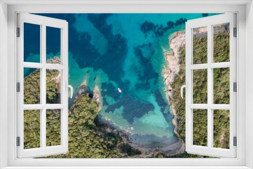 Fototapeta Naklejka Na Ścianę Okno 3D - Aerial view of beautiful Bay in Greece
