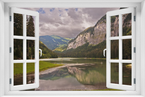 Fototapeta Naklejka Na Ścianę Okno 3D - Lac de Montriond