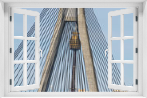 Fototapeta Naklejka Na Ścianę Okno 3D - Most linowy