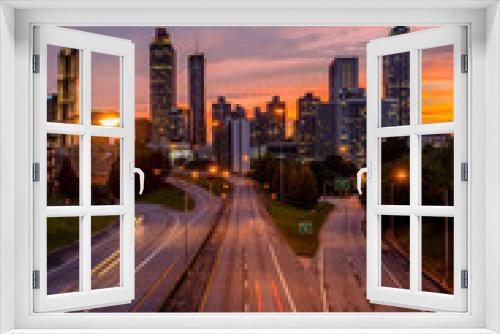 Fototapeta Naklejka Na Ścianę Okno 3D - downtown Atlanta