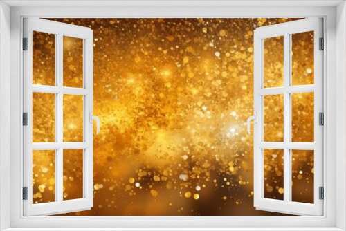 Golden glowing glitter background sparkles wallpaper