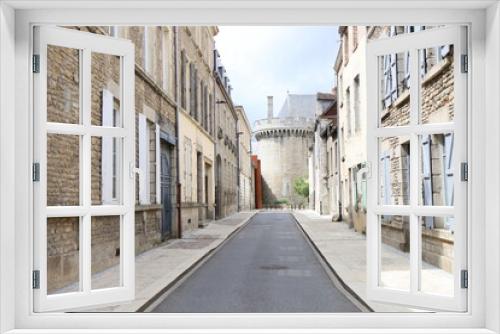 Fototapeta Naklejka Na Ścianę Okno 3D - Rue typique, ville de Alençon, département de l'Orne, France