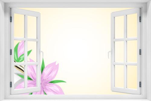 Fototapeta Naklejka Na Ścianę Okno 3D - Sfondo fiori di ciliegio