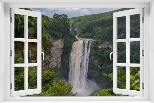 Fototapeta Naklejka Na Ścianę Okno 3D - Karkloof waterfall in midlands meander KZN
