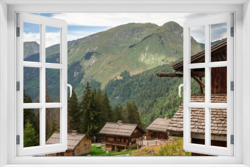 Fototapeta Naklejka Na Ścianę Okno 3D - Les Lindarets, haute Savoie