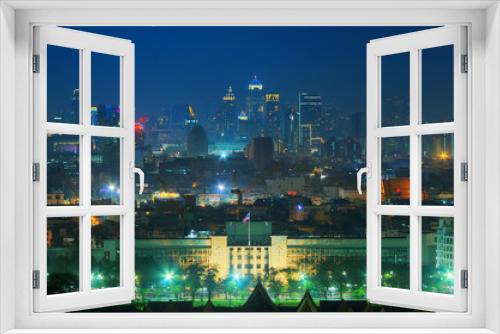 Fototapeta Naklejka Na Ścianę Okno 3D - Bangkok at night