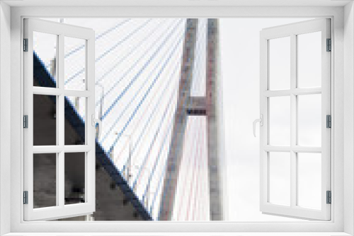 Fototapeta Naklejka Na Ścianę Okno 3D - Big suspension bridge