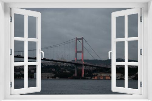 Fototapeta Naklejka Na Ścianę Okno 3D - Beautiful view of the Bosphorus Bridge in Istanbul.