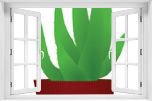 Fototapeta Naklejka Na Ścianę Okno 3D - Aloe vera flower. vector illustration