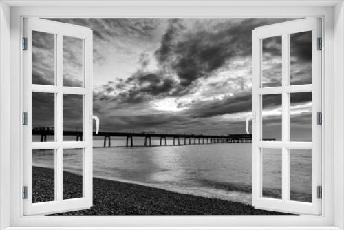 Fototapeta Naklejka Na Ścianę Okno 3D - pier on the sea