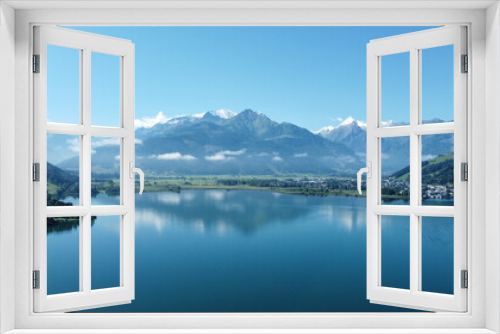 Fototapeta Naklejka Na Ścianę Okno 3D - Zell am See, lake, mountains, Austria