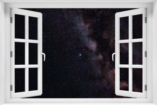 Fototapeta Naklejka Na Ścianę Okno 3D - Milky Way stars and night sky photographed with wide angle lens.