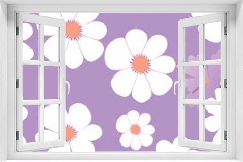 Fototapeta Naklejka Na Ścianę Okno 3D - Digital design of a vibrant floral pattern for backgrounds