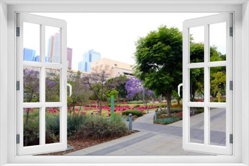 Fototapeta Naklejka Na Ścianę Okno 3D - Los Angeles, California: Grand Park located in the Civic Center of Los Angeles