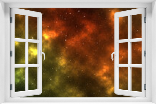 Fototapeta Naklejka Na Ścianę Okno 3D - Autum Galaxy