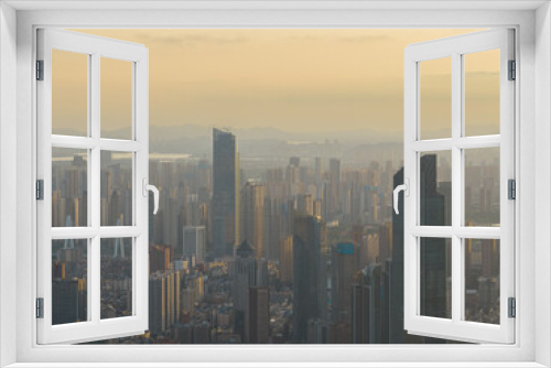 Fototapeta Naklejka Na Ścianę Okno 3D - Wuhan City landmark and Skyline Landscapes  