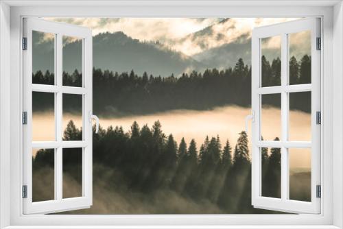Fototapeta Naklejka Na Ścianę Okno 3D - we mgle