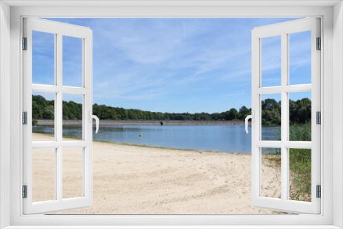 Fototapeta Naklejka Na Ścianę Okno 3D - Lake of  Der Chantecoq plage des Sources du Lac Champagne Grand Est France