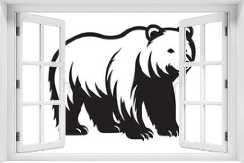 Fototapeta Naklejka Na Ścianę Okno 3D - Bear Logo