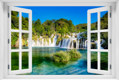 Fototapeta Naklejka Na Ścianę Okno 3D - Skradinski Buk waterfall