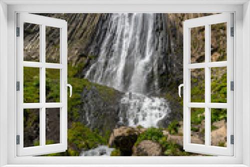 Fototapeta Naklejka Na Ścianę Okno 3D - Beautiful photo with a mountain waterfall