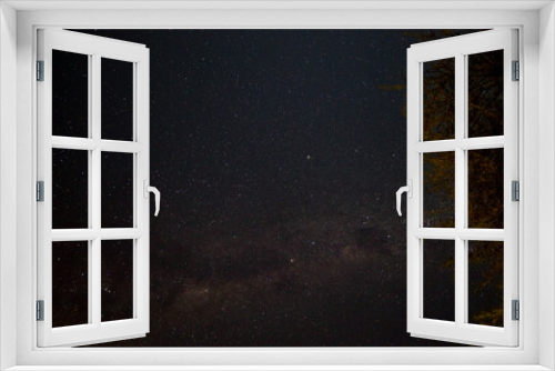 Starry sky and Milky Way in the Kgalagadi Transfrontier Park, Kalahari, South Africa