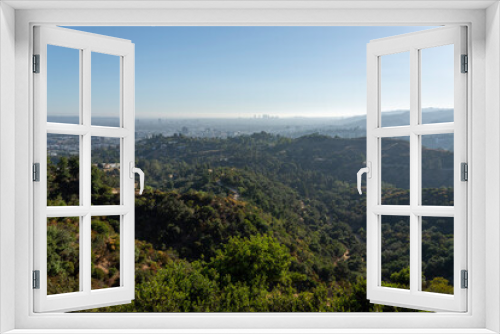 Fototapeta Naklejka Na Ścianę Okno 3D - Los Angeles Cityscape from Mountains
