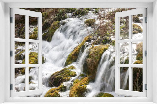 Fototapeta Naklejka Na Ścianę Okno 3D - small waterfall
