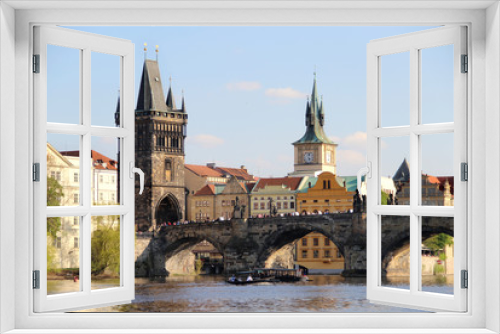 Fototapeta Naklejka Na Ścianę Okno 3D - Charles bridge, Prague, Czech Republic