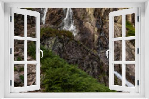 Fototapeta Naklejka Na Ścianę Okno 3D - Alpine waterfall 