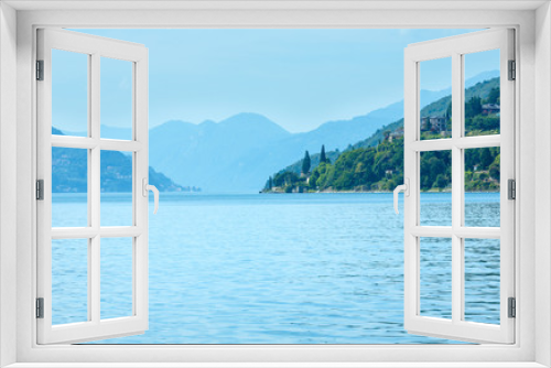 Fototapeta Naklejka Na Ścianę Okno 3D - Lake Como (Italy) view from ship