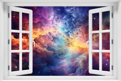 Cosmic Symphony, Mesmerizing Galaxy Artwork Unveils Vibrant Colors and Swirling Nebulae, Celebrating the Enchanting Marvels of the Universe. Generative AI