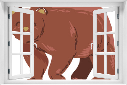 Fototapeta Naklejka Na Ścianę Okno 3D - Illustrations of Bear element