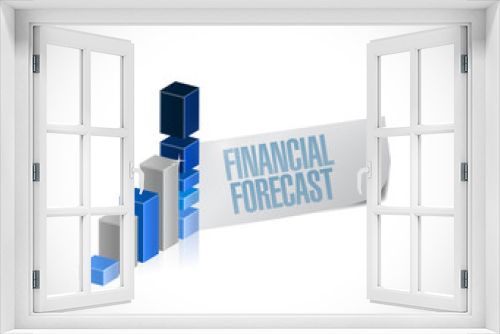 business financial forecast illustration design